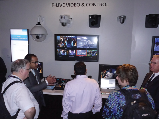 Remote production and streaming products attracted attendees from the commercial AV and independent production communities.