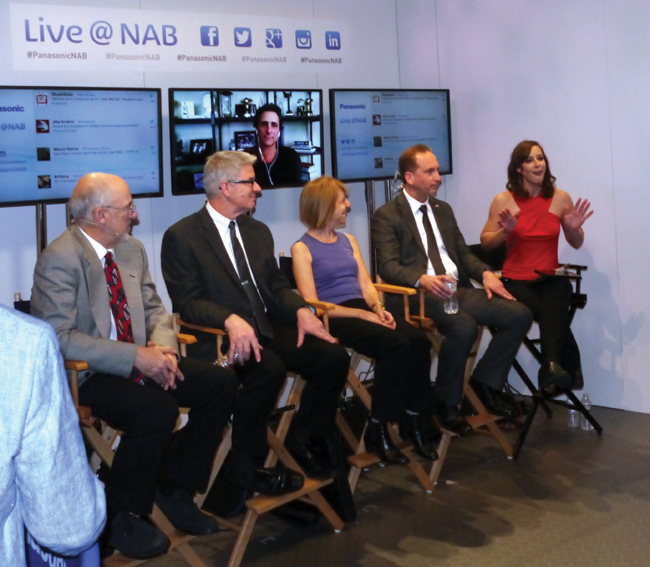 Live panel discussions with remote participants were webcast by several exhibitors.