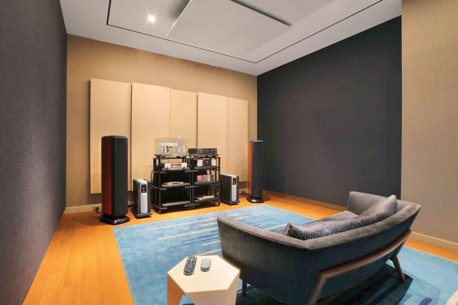 Harman’s New York City Listening Room showcases the company’s consumer and audiophile equipment.