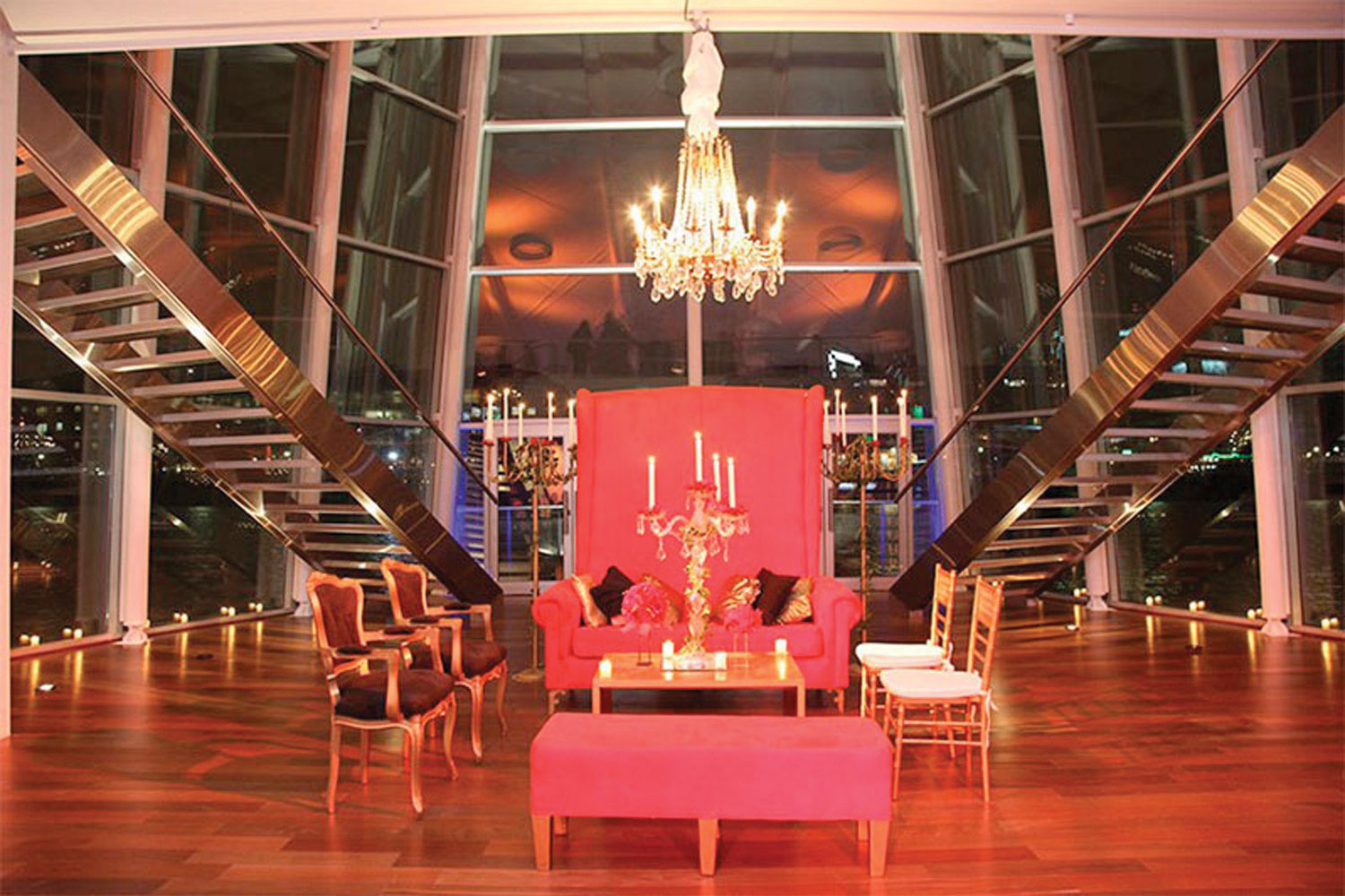 Madero Walk in Eventos, Buenos Aires, is a floating ballroom.