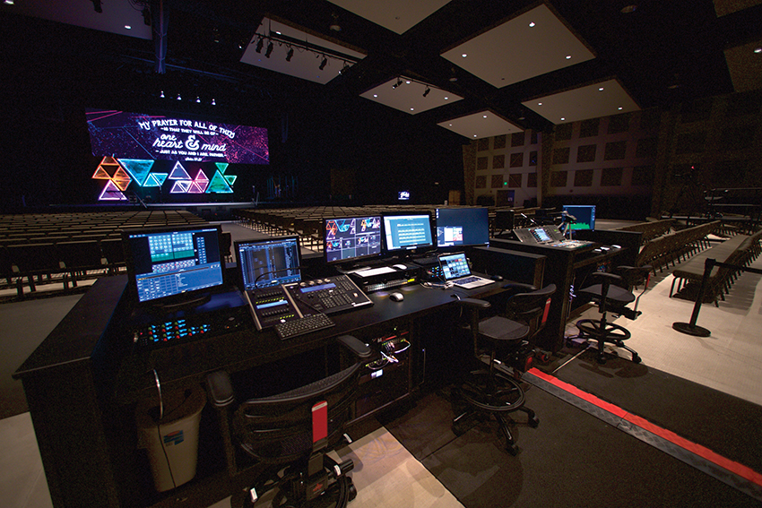 Part of the venue’s AVL overhaul saw the relocation of the FOH mixing position to a more convenient, centrally located position.