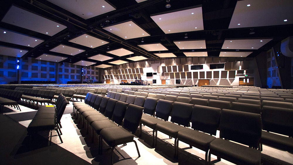 The Mountain Road broadcast campus features extensive acoustic treatment throughout the venue.