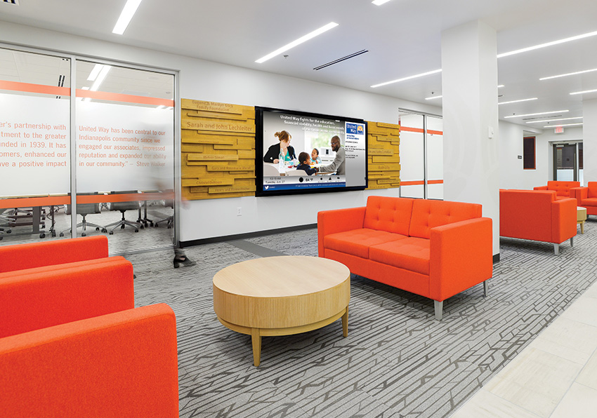 FOCUS digital signage enables UWCI to display content for staff, patrons and visitors.