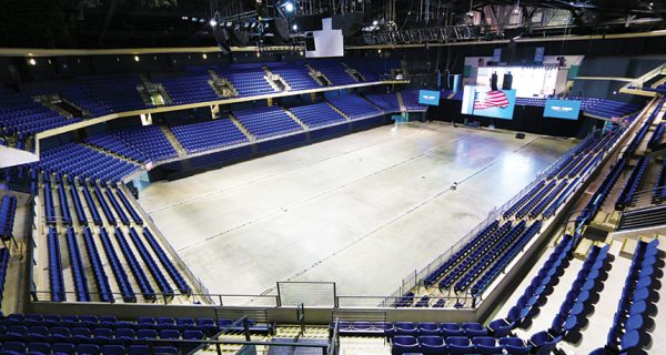 At 25,000 square feet, the Berry Center Arena is the center’s largest indoor space, boasting seating for 8,300 patrons and space to add 1,700 seats on the floor.