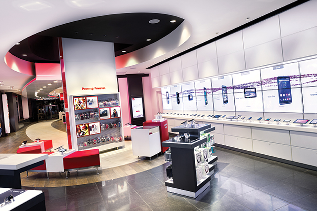 The “Device Wall” features a 14x2 videowall, with 14 of those displays touch-enabled.