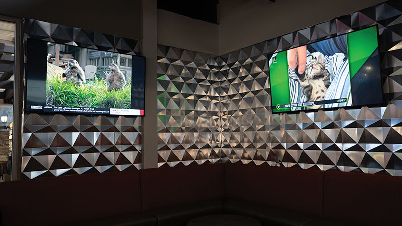 Sony LED TVs deliver content from a variety of sources to All-Star Bowling patrons.