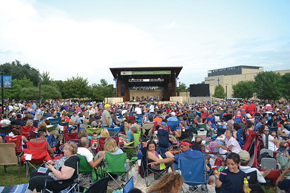 Light Up, Arlington! (July 4th event with fireworks and free music) produced in conjunction with the City of Arlington Parks & Recreation Department and Friends of the Levitt Pavilion-Arlington.