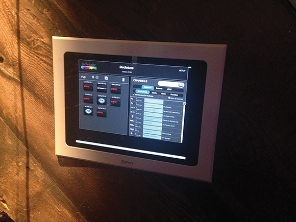 This web-based interface enables switched matrix control capabilities.