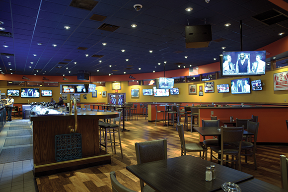 No matter where you go, you can’t escape the video at T. McC’s Sports Bar.