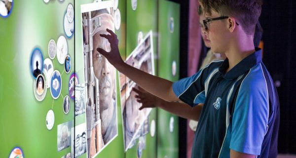 Photographic portraiture is used as stimulus for creative narrative writing. The ability to expand the image encourages these 14-year-olds to focus on details.