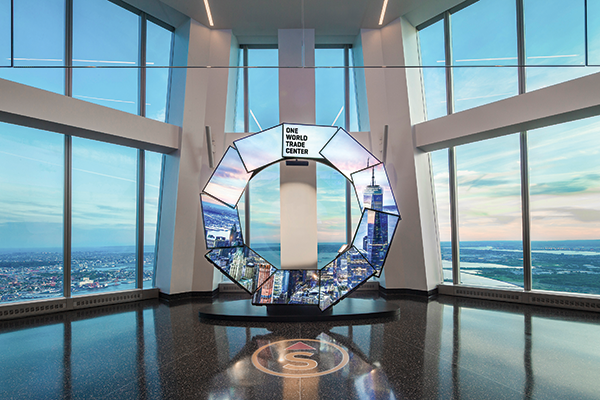 digital displays at one world trade center