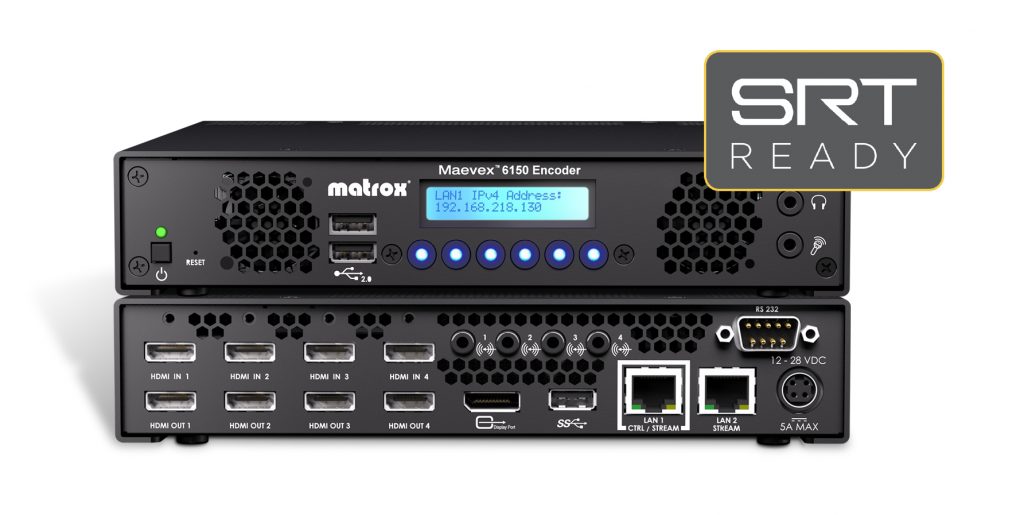 Matrox’s Maevex 6150 Quad 4K Enterprise Encoder Appliance