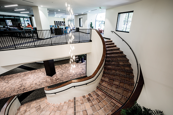 The library moved as much as half of its complement of books and other print material to its Calabasas campus, leaving more open spaces for study.