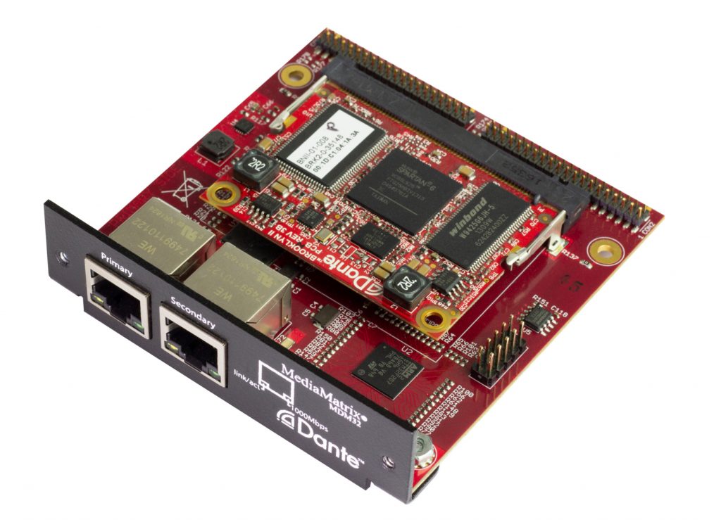 MediaMatrix’s MDM32 Dante Network Module