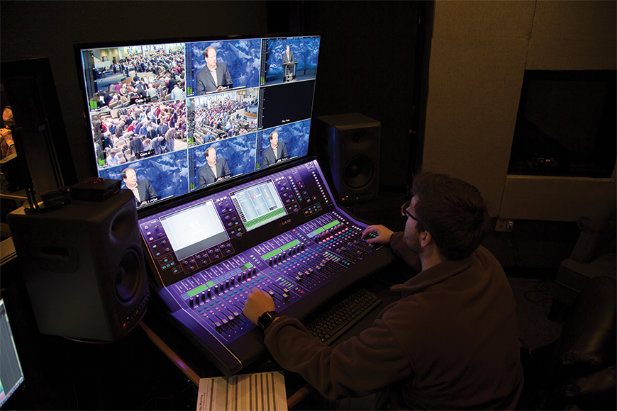 As part of an extensive renovation to the building itself, a separate room was created for the production of the audio-for-video mix.