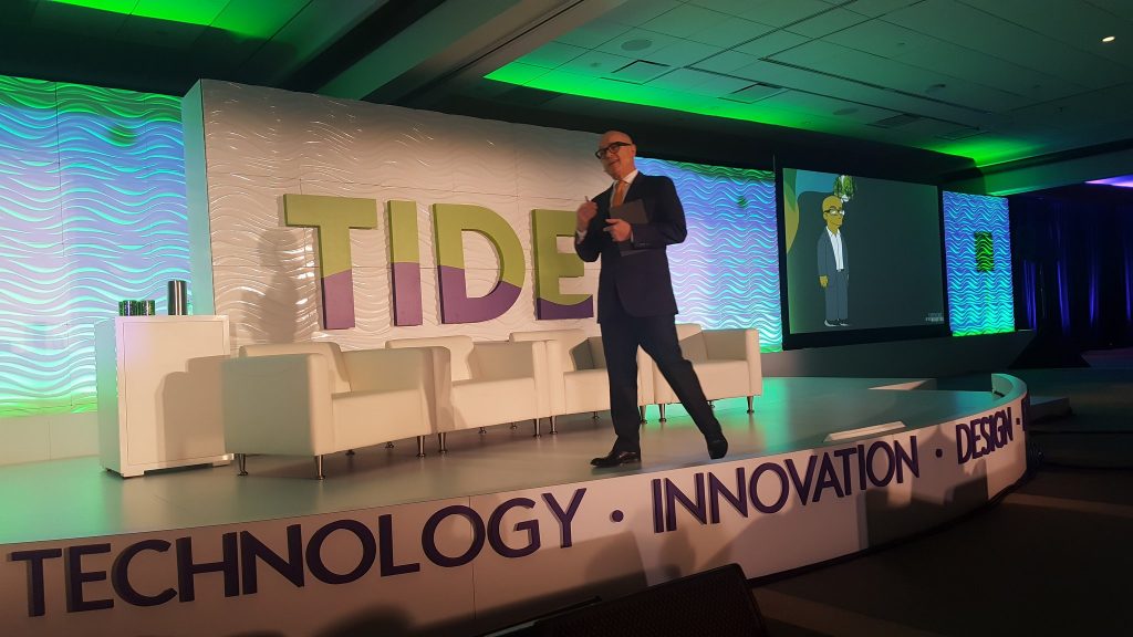 Kevin Jackson, Creative Director, The Experience Is The Marketing, was the emcee at TIDE Las Vegas.