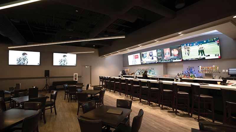 The Pins-and-Ales area of All-Star Bowling serves up beverages and a variety of food choices that are steps above what you might expect from a bowling-alley snack bar.