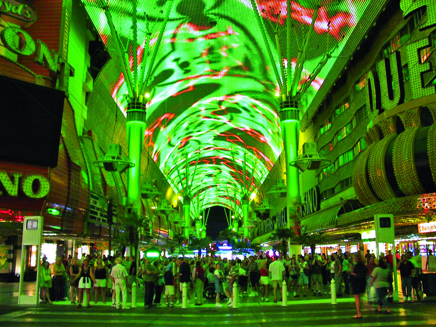 The Fremont Street Experience.