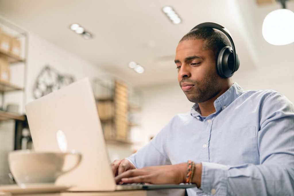 Bose Professional, Guy on Laptop, Technology for Remote Working