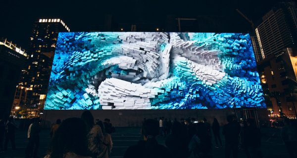 Digital Art at Refik Anadol’s “Wind of Los Angeles.”