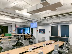 conference room utilizing digital signage