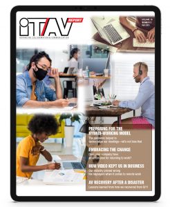 it/av report fall 2021 cover on ipad display